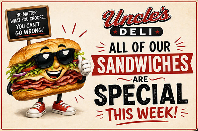 Uncle's Weekly Specials